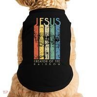JESUS The Creator Of The Rainbow (Noah And The Ark) Doggie Tank thumb 0