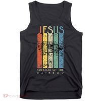 JESUS The Creator Of The Rainbow (Noah And The Ark) Tank Top thumb 0