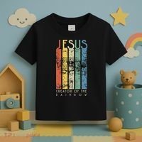 JESUS The Creator Of The Rainbow (Noah And The Ark) Toddler T-Shirt thumb 3