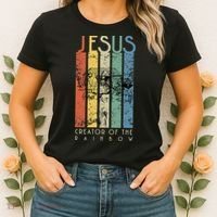 JESUS The Creator Of The Rainbow (Noah And The Ark) Women's T-Shirt thumb 2