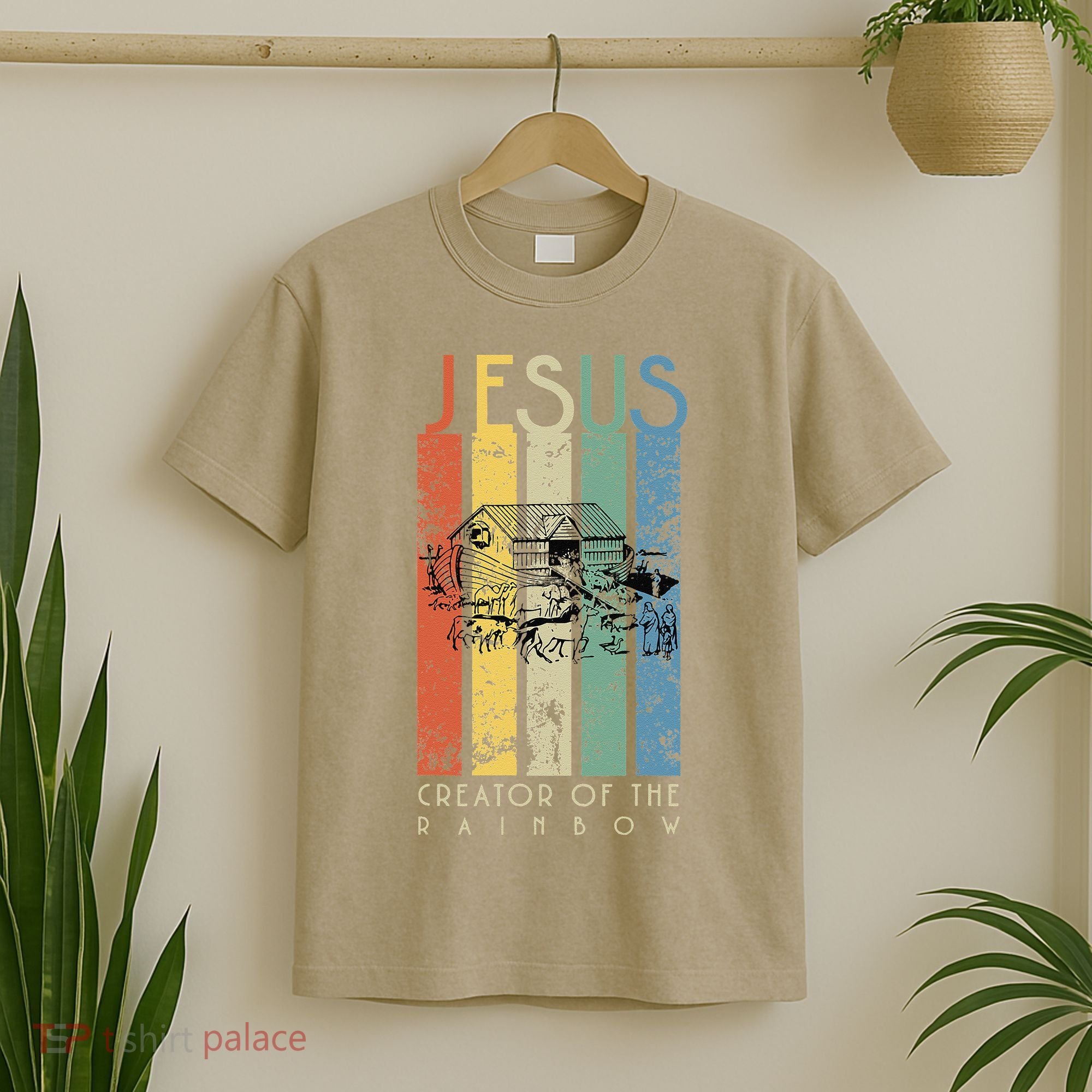 JESUS The Creator Of The Rainbow (Noah And The Ark) T-Shirt