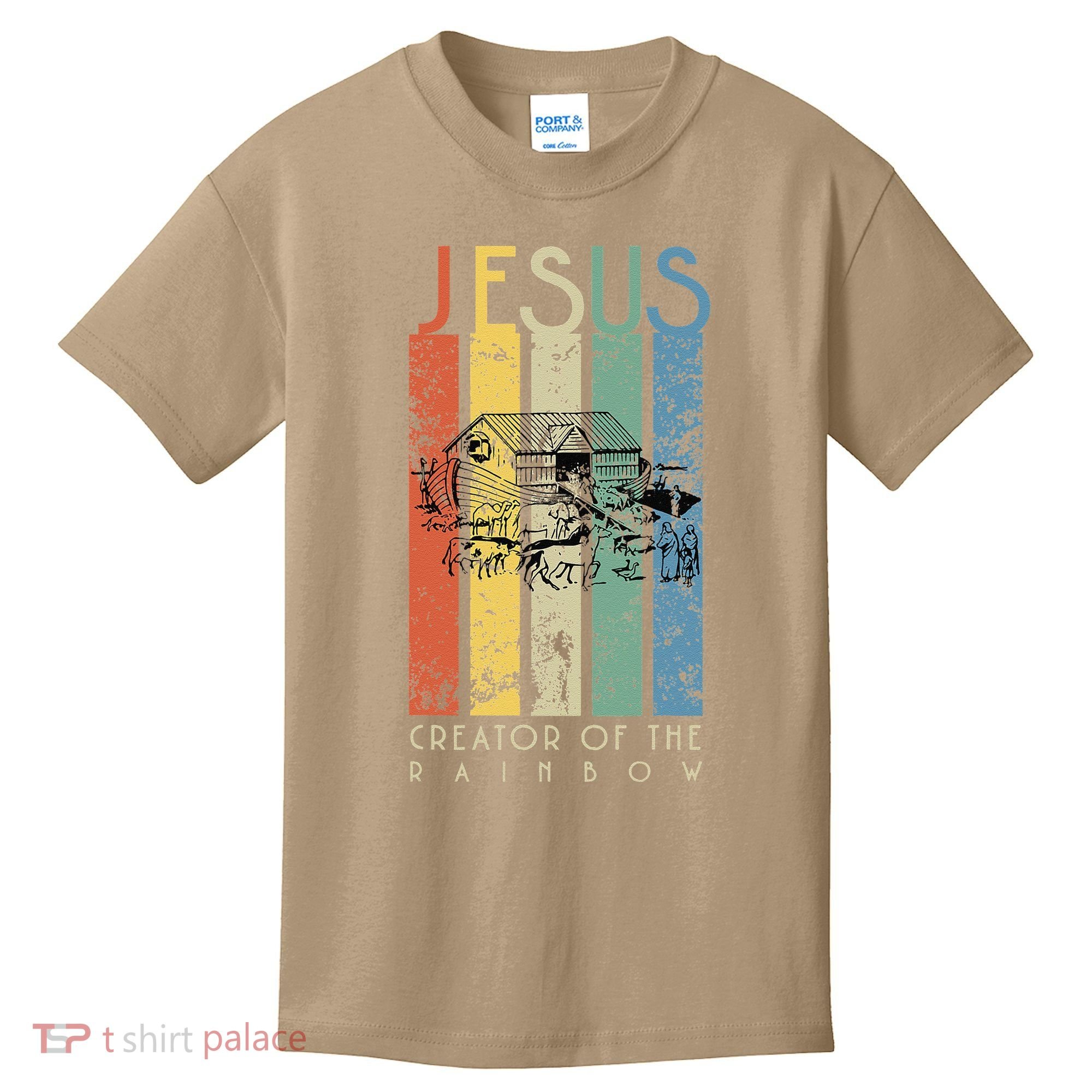 JESUS The Creator Of The Rainbow (Noah And The Ark) Kids T-Shirt