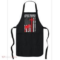 Jesus Trained Christian Wrestler Wrestling Apron thumb 0