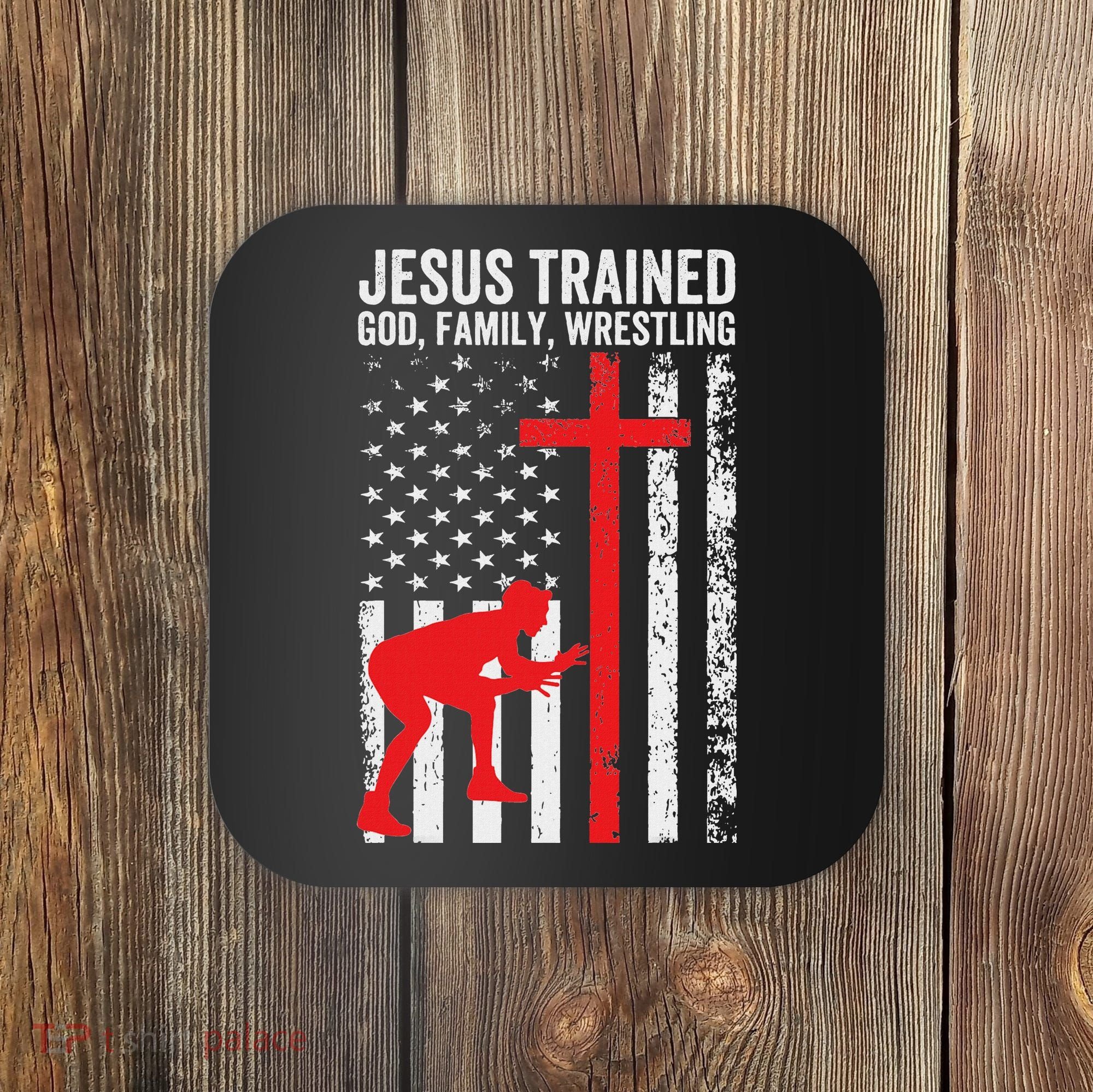Jesus Trained Christian Wrestler Wrestling Coaster