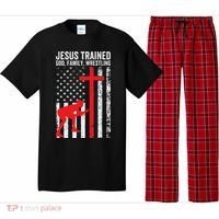 Jesus Trained Christian Wrestler Wrestling Pajama Set thumb 0