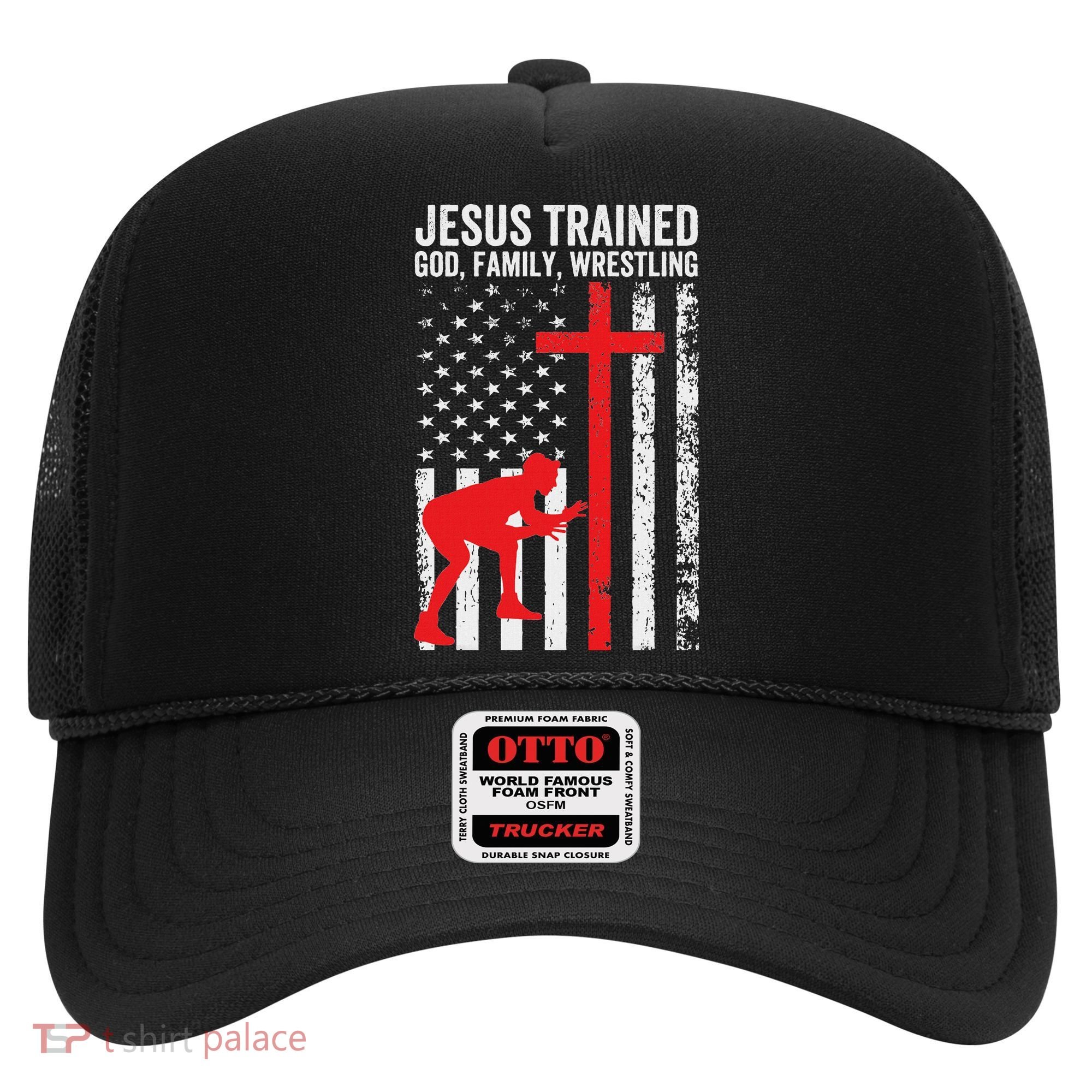 Jesus Trained Christian Wrestler Wrestling Hat