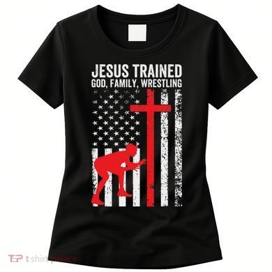 Jesus Trained Christian Wrestler Wrestling Women's T-Shirt