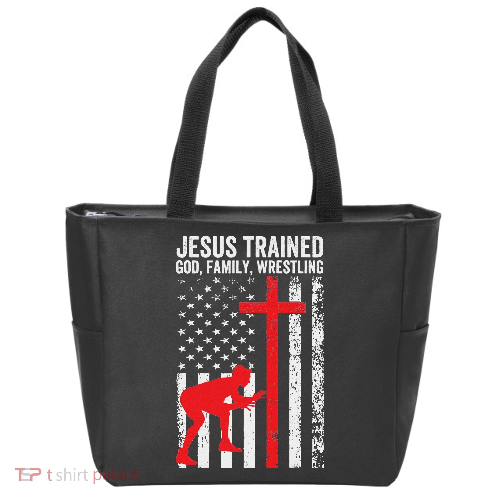 Jesus Trained Christian Wrestler Wrestling Tote Bag