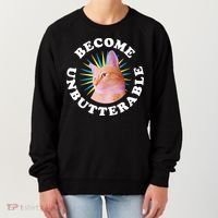 Jorts The Cat – Become Unbutterable Women's Sweatshirt thumb 0