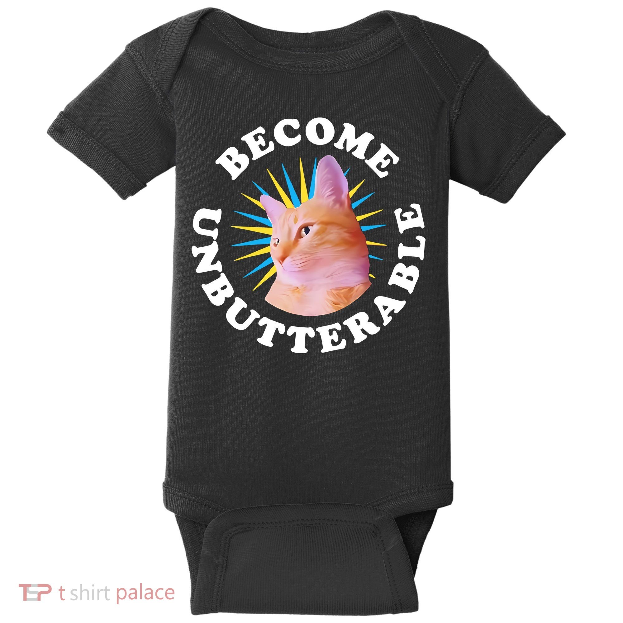 Jorts The Cat – Become Unbutterable Baby Bodysuit
