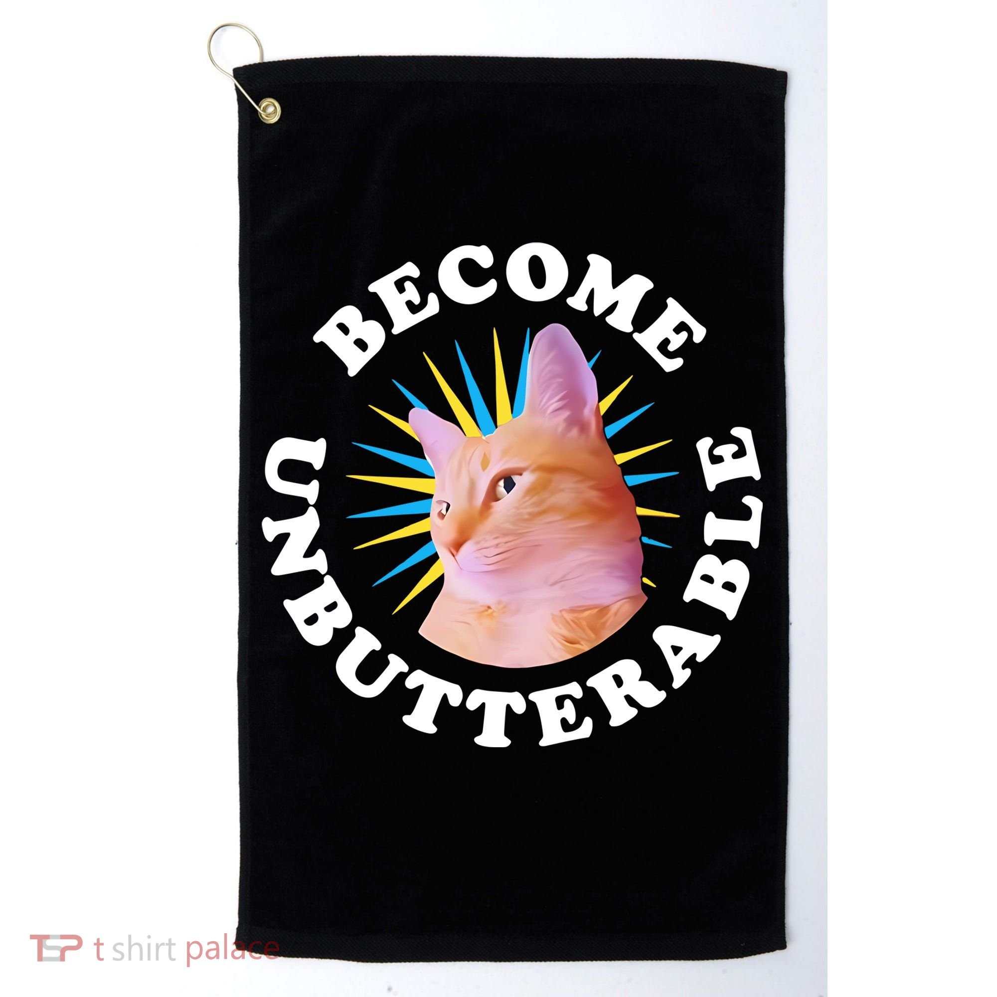 Jorts The Cat – Become Unbutterable Golf Towel