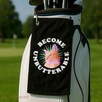 Jorts The Cat – Become Unbutterable Golf Towel thumb 2