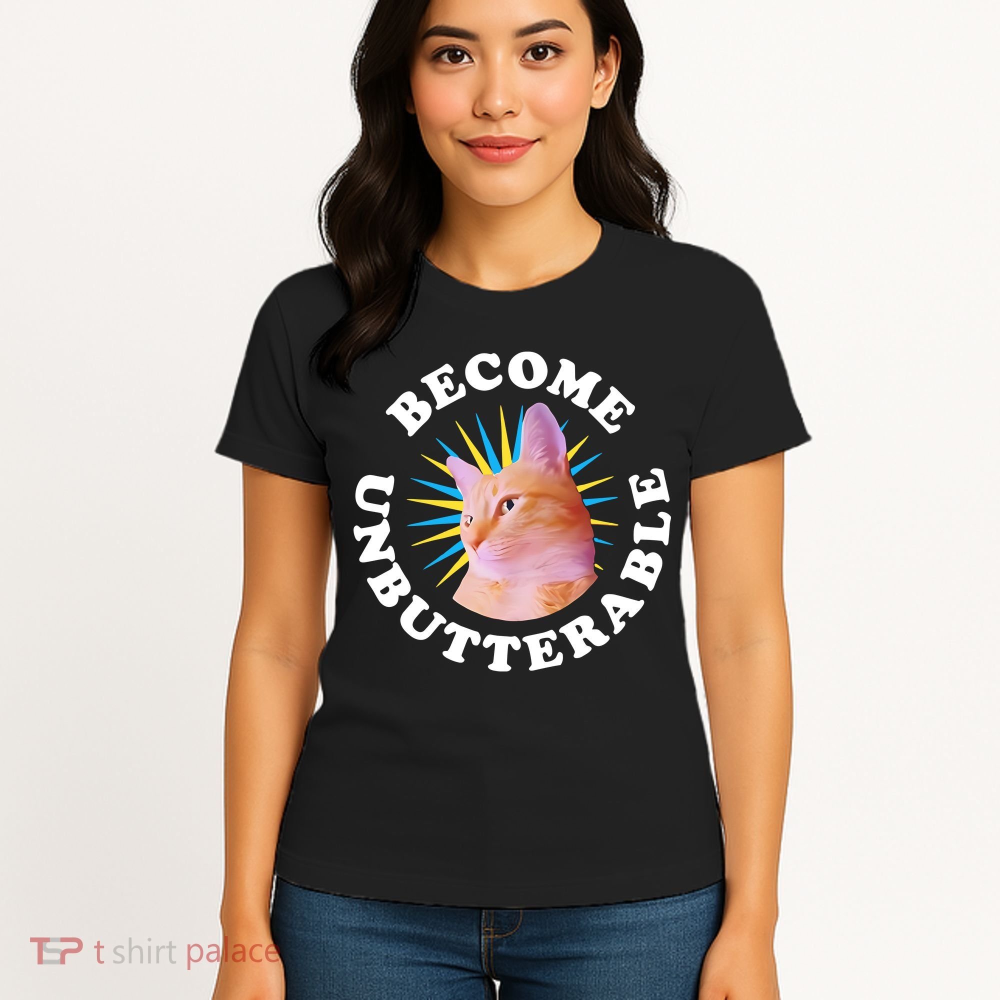 Jorts The Cat – Become Unbutterable Women's T-Shirt
