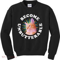 Jorts The Cat – Become Unbutterable Kids Sweatshirt thumb 0