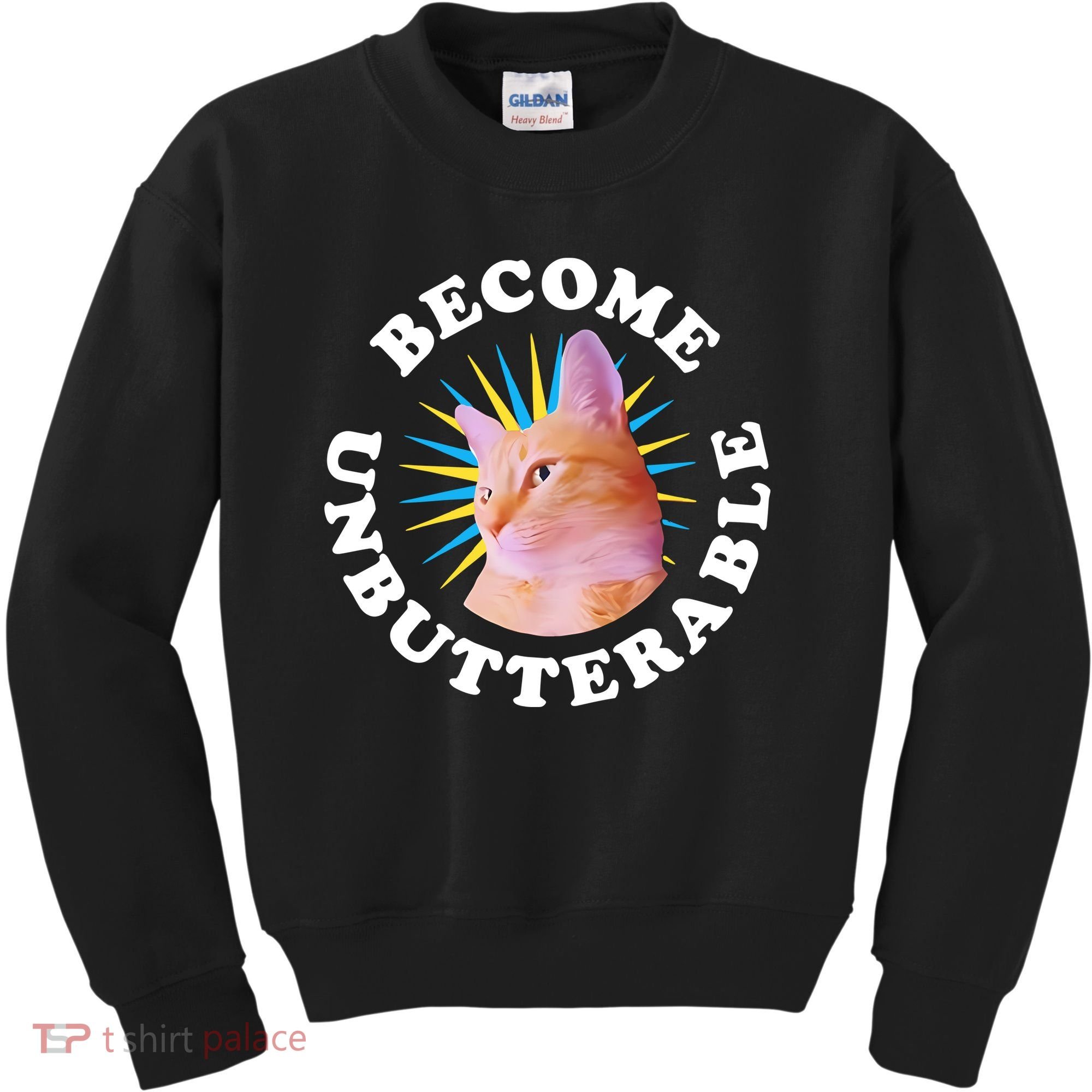 Jorts The Cat – Become Unbutterable Kids Sweatshirt