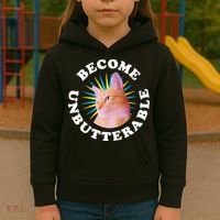 Jorts The Cat – Become Unbutterable Kids Hoodie thumb 3