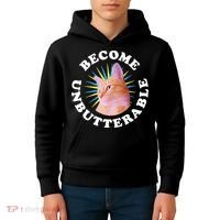 Jorts The Cat – Become Unbutterable Kids Hoodie thumb 4