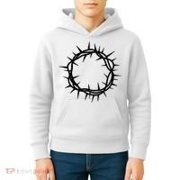 Jesus Thorn Crown Kids Hoodie thumb 4