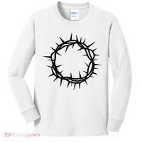 Jesus Thorn Crown Kids Long Sleeve Shirt thumb 0