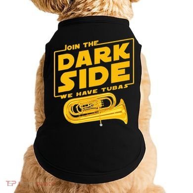 Join The Dark Side Tuba Player Doggie Tank
