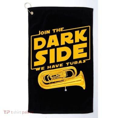 Join The Dark Side Tuba Player Golf Towel
