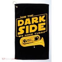 Join The Dark Side Tuba Player Golf Towel thumb 0