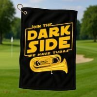 Join The Dark Side Tuba Player Golf Towel thumb 1