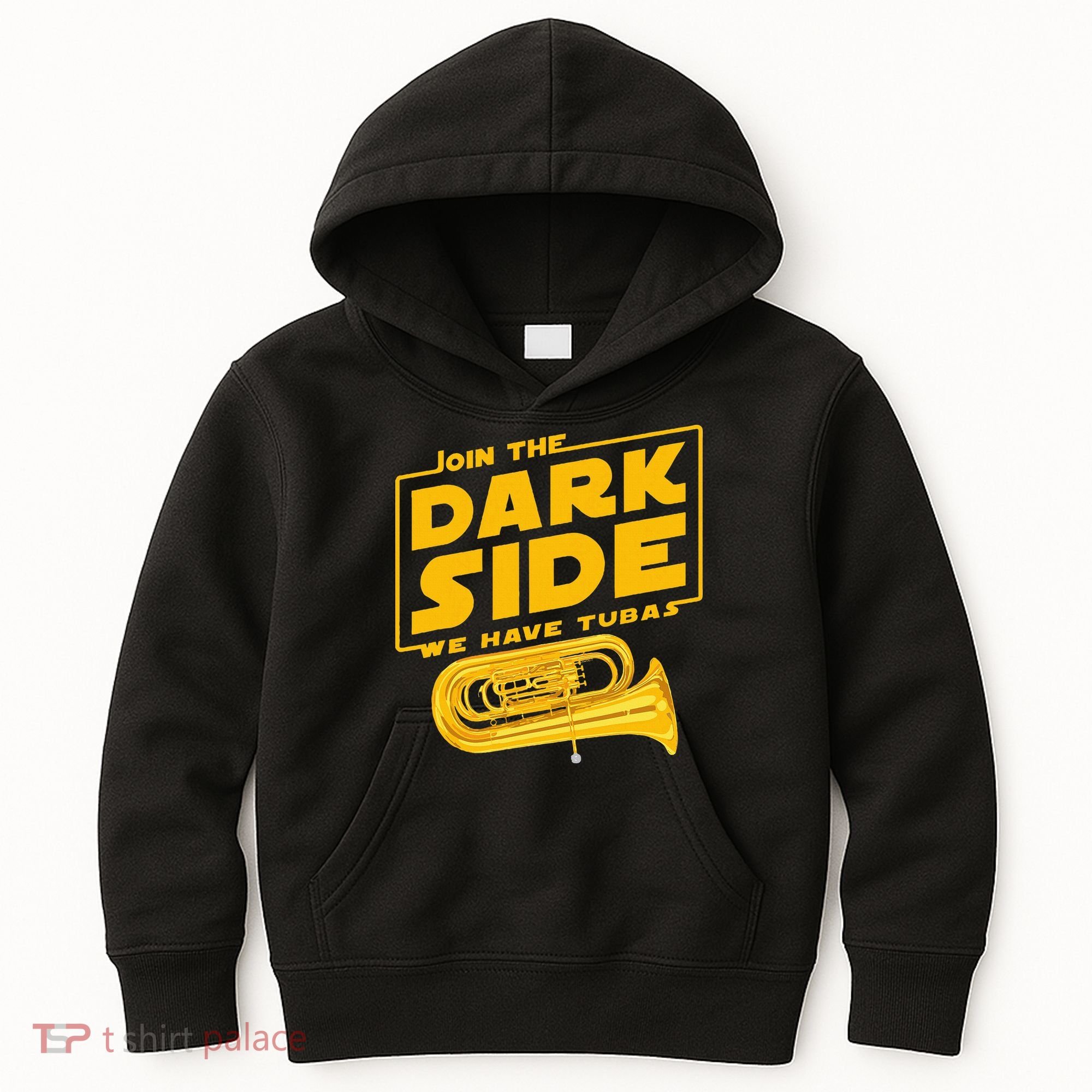 Join The Dark Side Tuba Player Kids Hoodie