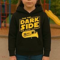 Join The Dark Side Tuba Player Kids Hoodie thumb 3