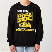 Join The Dark Side We Have Euphoniums Euphoniumist Brass Women's Sweatshirt thumb 0