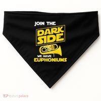 Join The Dark Side We Have Euphoniums Euphoniumist Brass USA-Made Doggie Bandana thumb 0