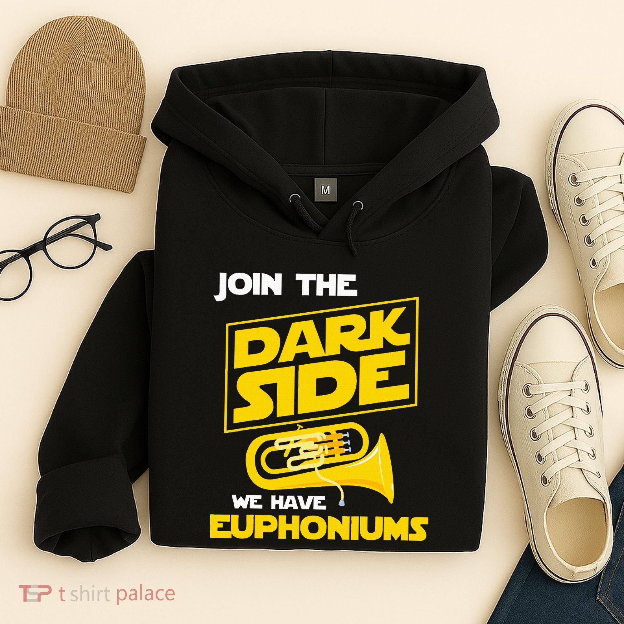 Join The Dark Side We Have Euphoniums Euphoniumist Brass Hoodie