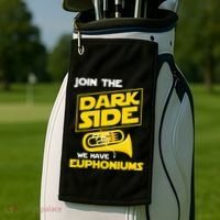 Join The Dark Side We Have Euphoniums Euphoniumist Brass Golf Towel thumb 2