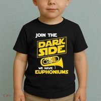 Join The Dark Side We Have Euphoniums Euphoniumist Brass Toddler T-Shirt thumb 2