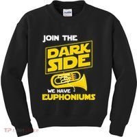 Join The Dark Side We Have Euphoniums Euphoniumist Brass Kids Sweatshirt thumb 0