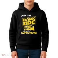 Join The Dark Side We Have Euphoniums Euphoniumist Brass Kids Hoodie thumb 4