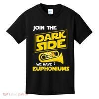 Join The Dark Side We Have Euphoniums Euphoniumist Brass Kids T-Shirt thumb 0