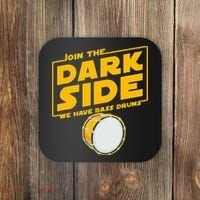 Join The Dark Side Bass Drum Player Coaster thumb 0