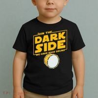 Join The Dark Side Bass Drum Player Toddler T-Shirt thumb 2
