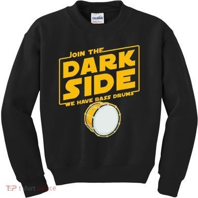 Join The Dark Side Bass Drum Player Kids Sweatshirt