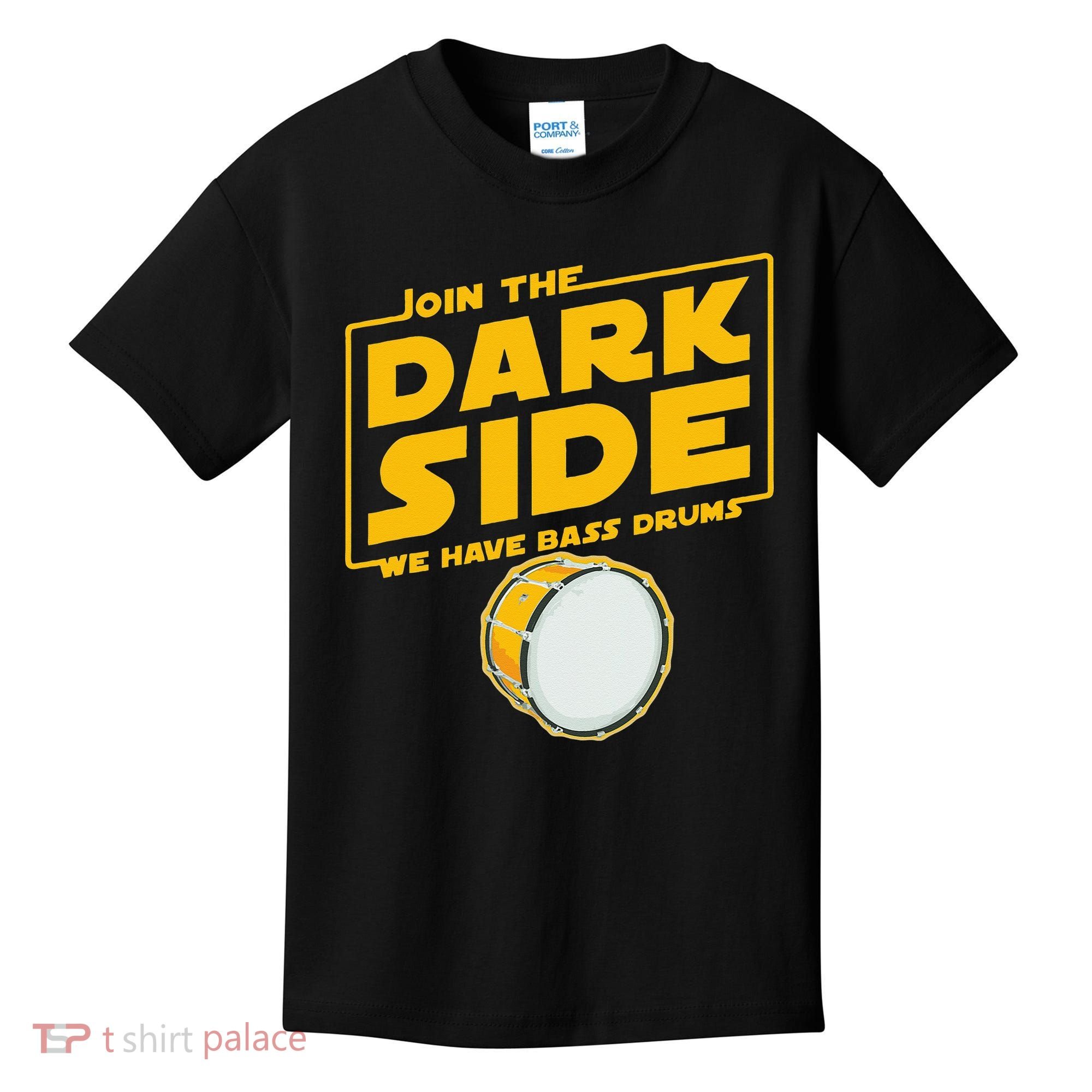 Join The Dark Side Bass Drum Player Kids T-Shirt