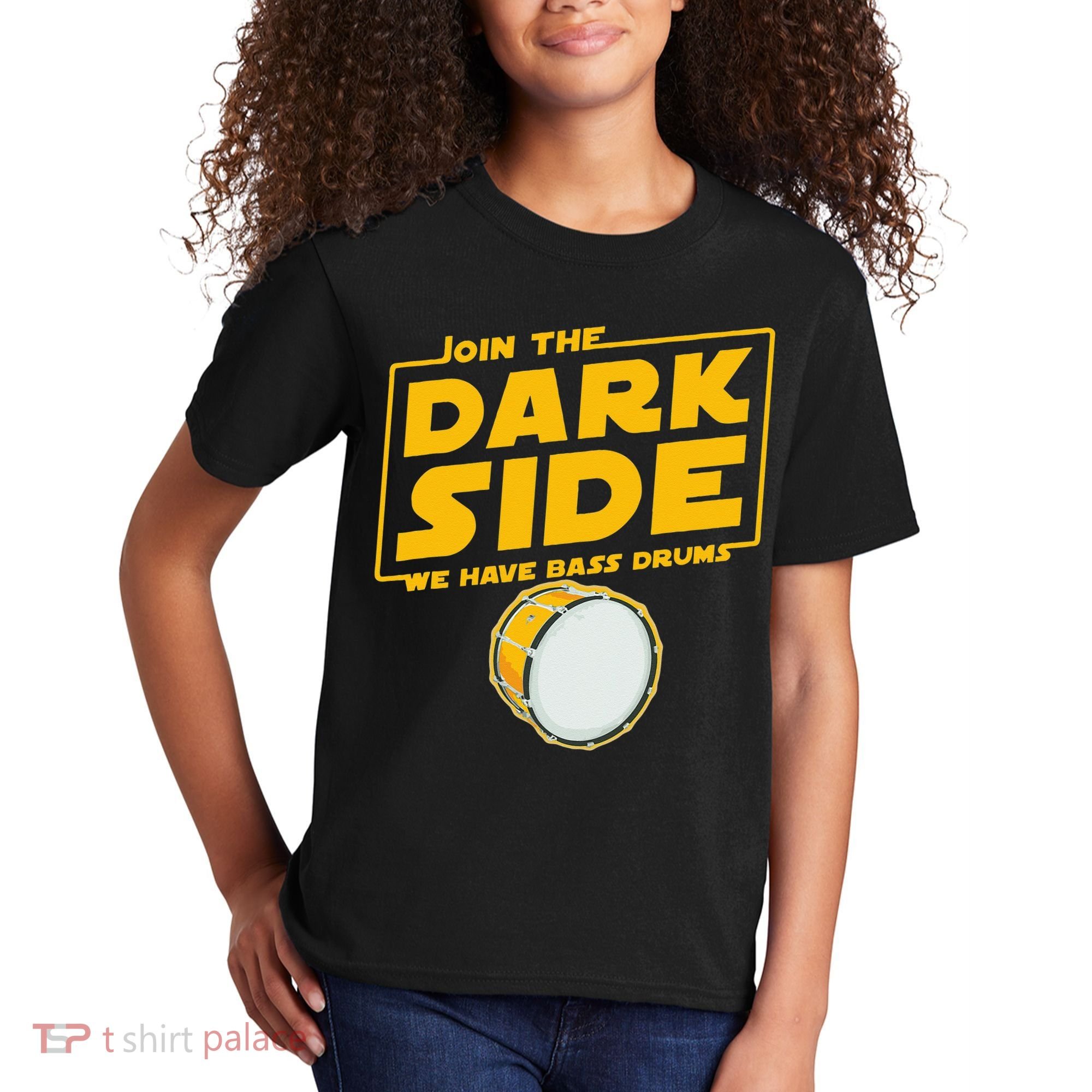 Join The Dark Side Bass Drum Player Kids T-Shirt