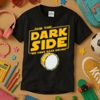 Join The Dark Side Bass Drum Player Kids T-Shirt thumb 3