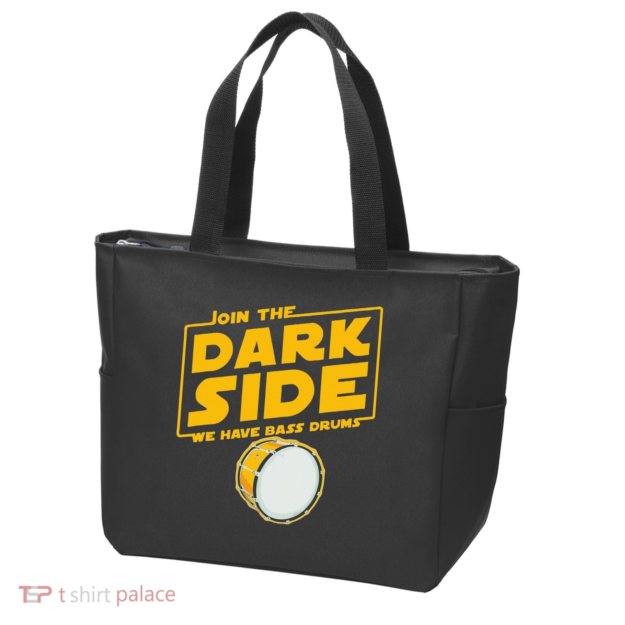 Join The Dark Side Bass Drum Player Tote Bag