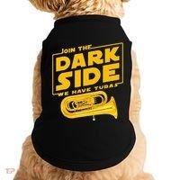 Join The Dark Side Tuba Player Doggie Tank thumb 0