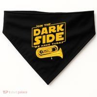 Join The Dark Side Tuba Player USA-Made Doggie Bandana thumb 0