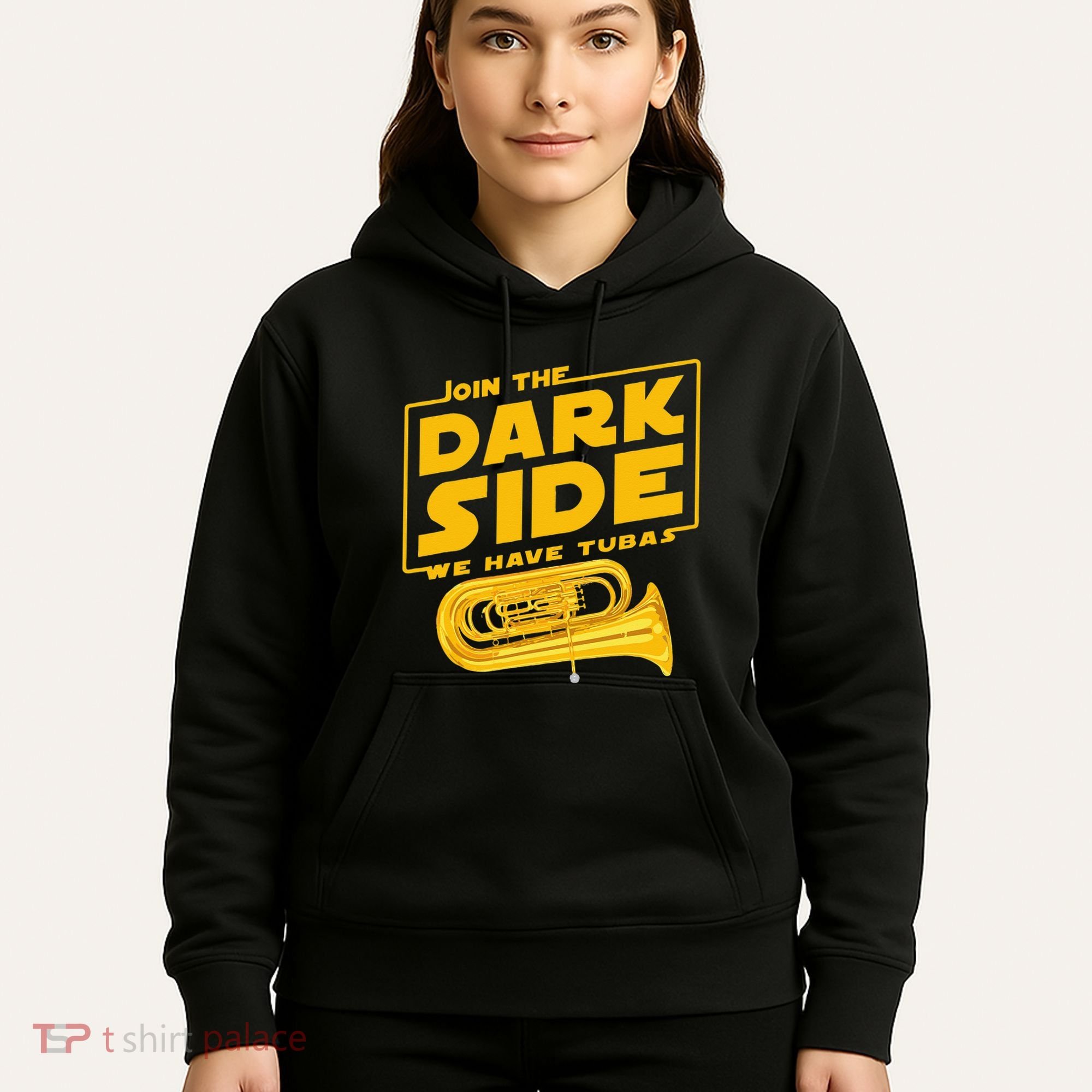 Join The Dark Side Tuba Player Hoodie