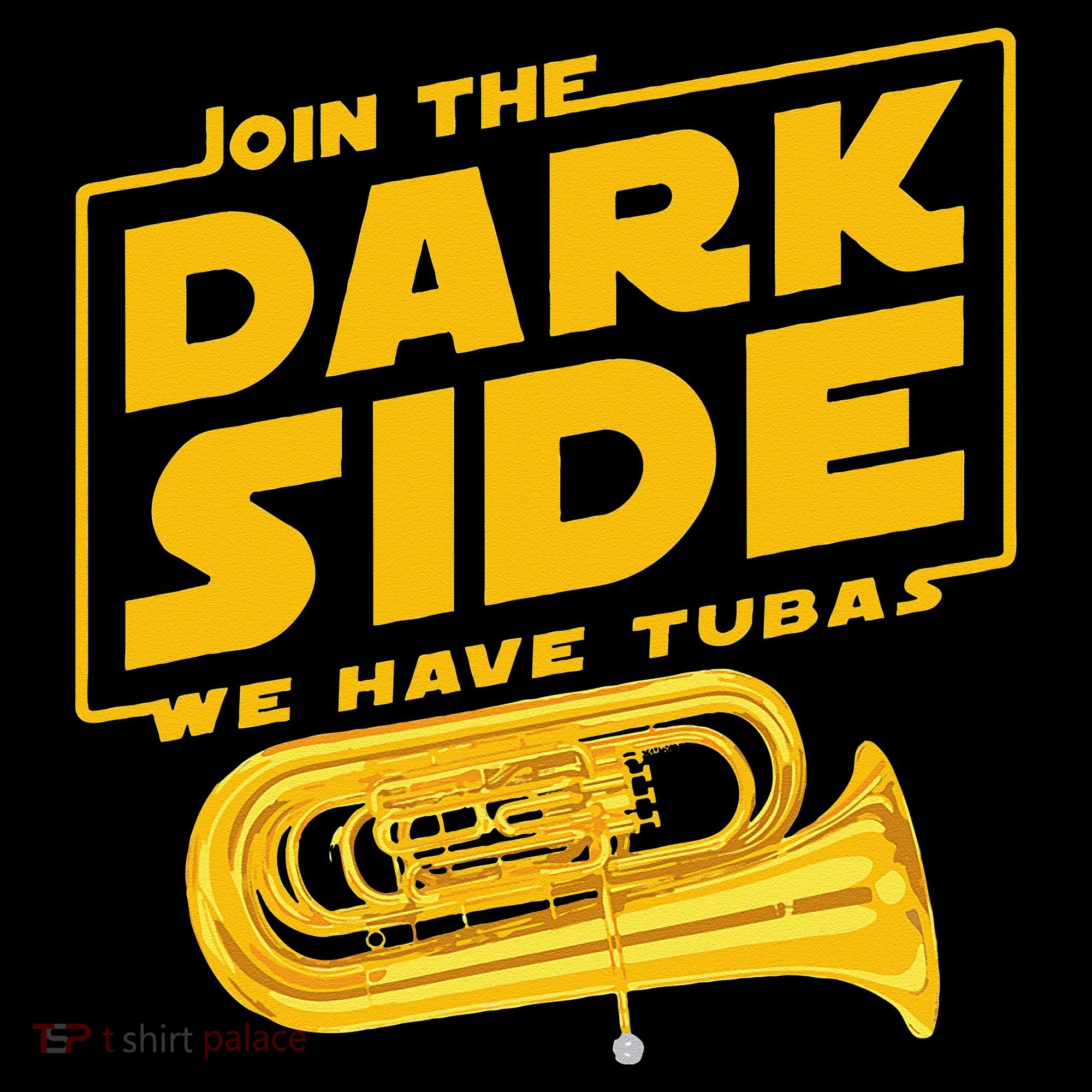 Join The Dark Side Tuba Player Mousepad