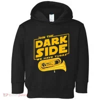 Join The Dark Side Tuba Player Toddler Hoodie thumb 0
