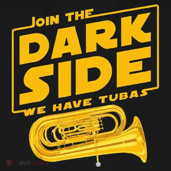 Join The Dark Side Tuba Player Toddler T-Shirt